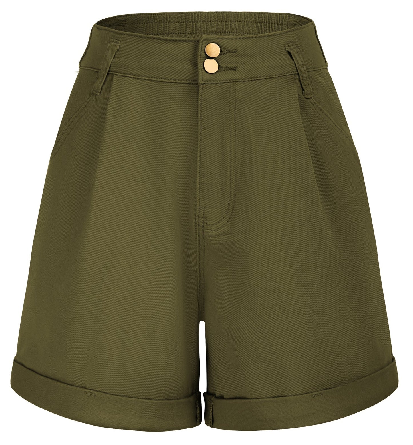 Verde - Groene vintage denim shorts