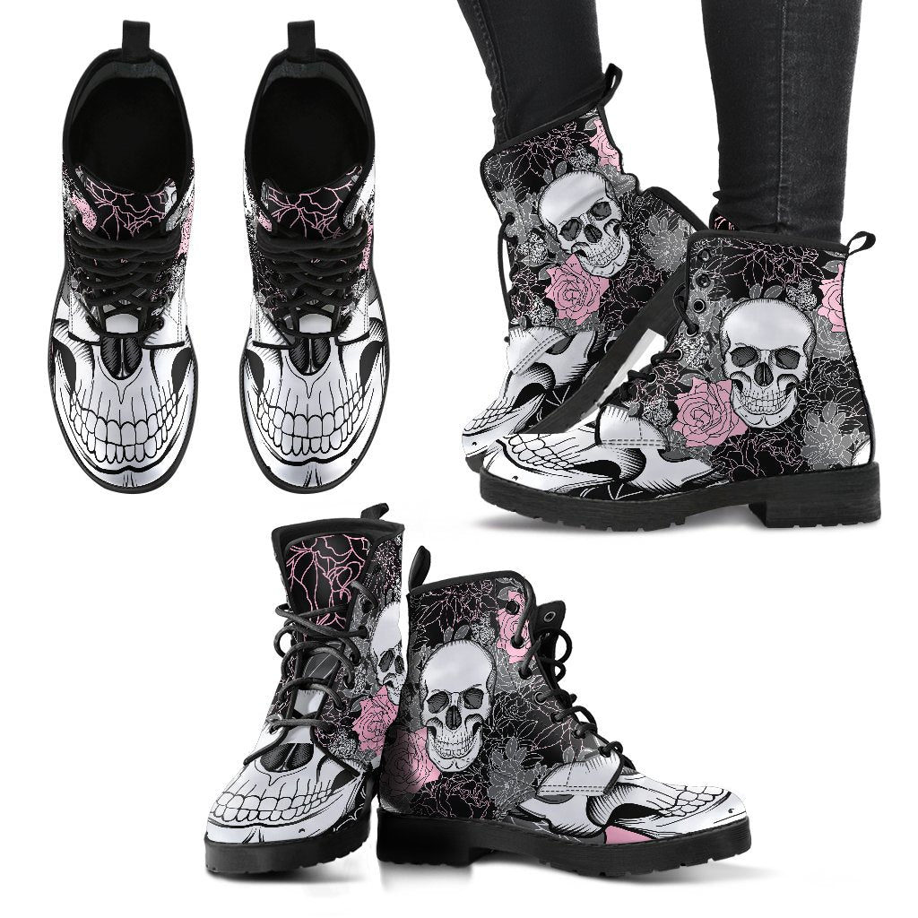 SKULL ROSE BOOTS - warme winterlaarzen