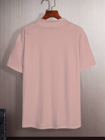 Caleb - elegant t-shirt met hoge kraag