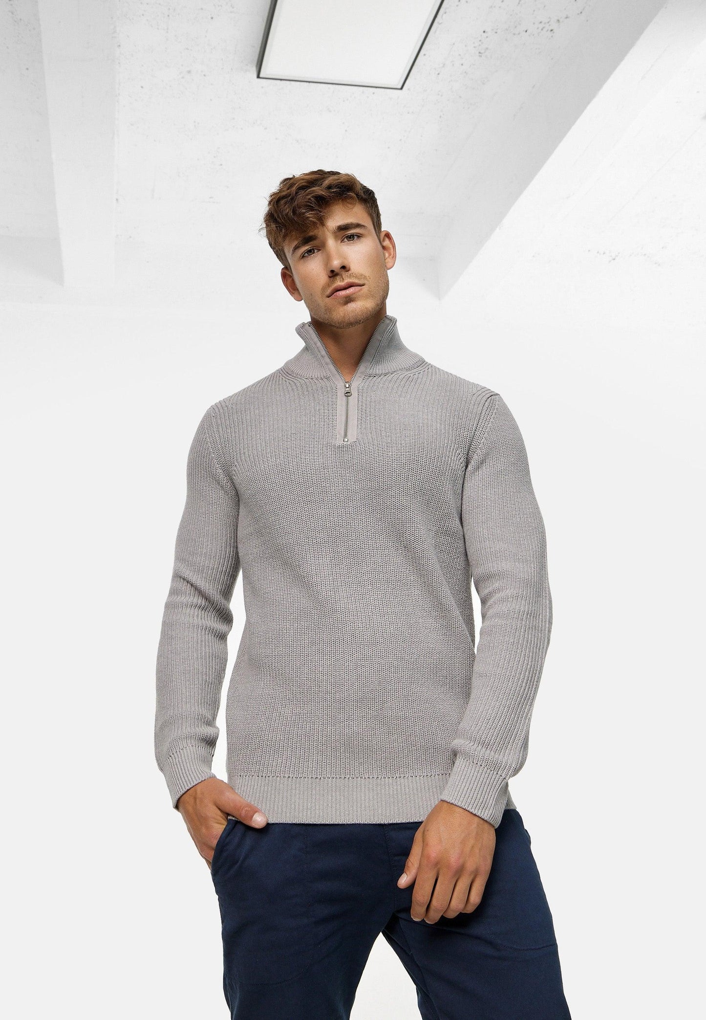 Soren - cormac - stijlvol sweatshirt met kwart rits