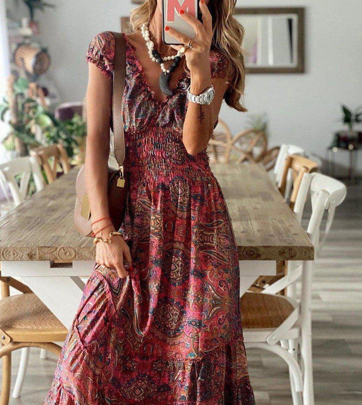 BlütenBliss® - Stop and Stare maxi-jurk met paisleyprint