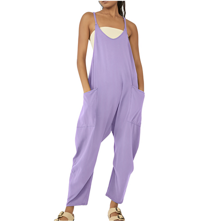 Alexa® - Dames jumpsuit wijde pijpen romper