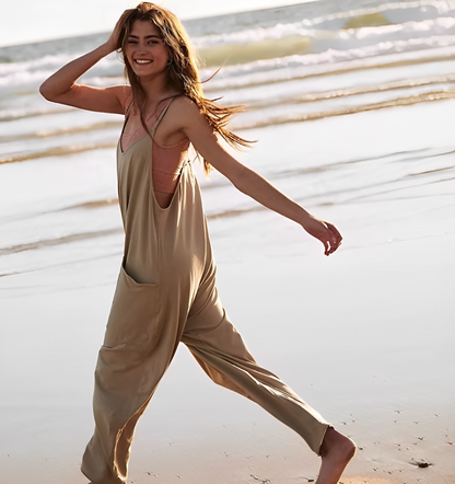 Alexa® - Dames jumpsuit wijde pijpen romper