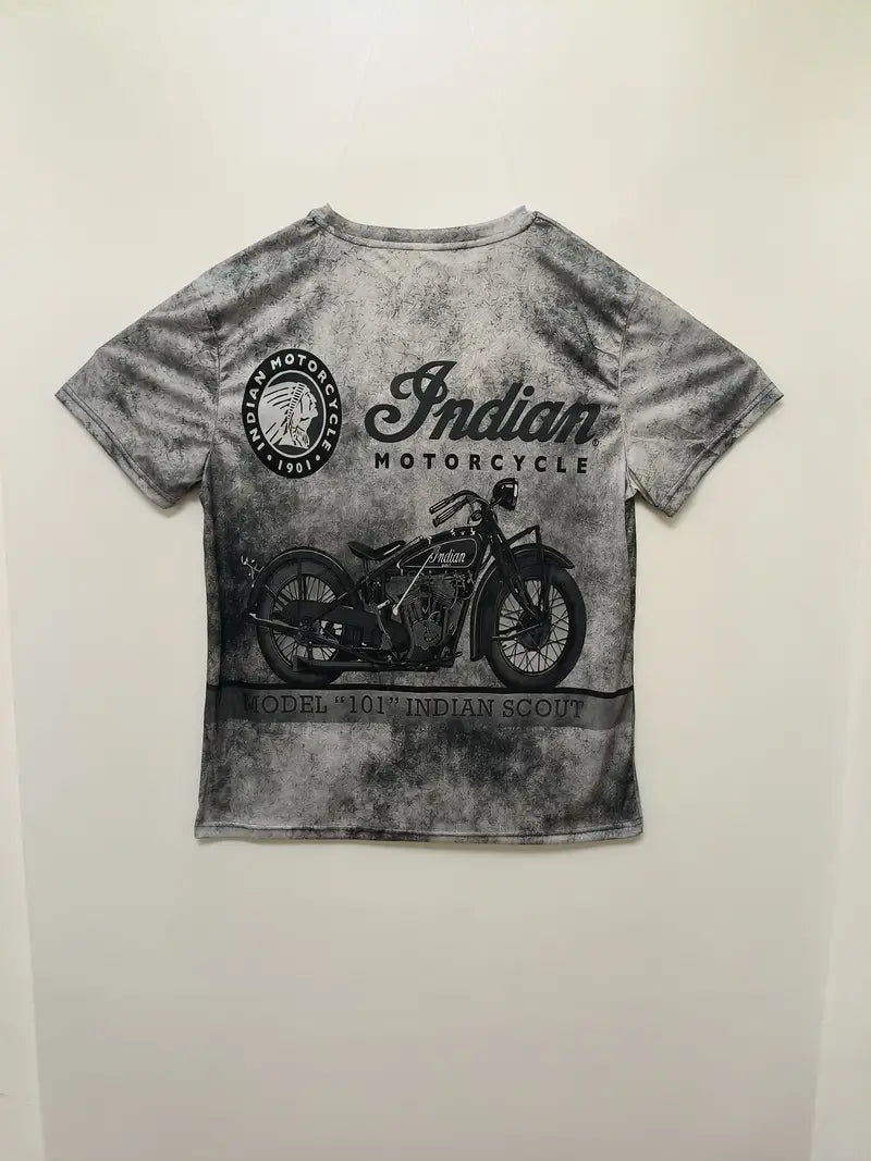 William - grafisch T-shirt in retrostijl voor mannen