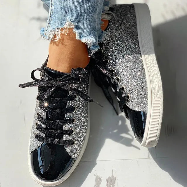 Aria - luxe casual damesschoen met glitter