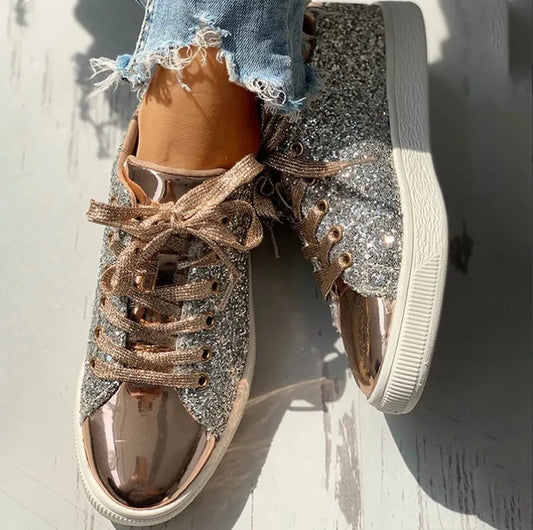 Aria - luxe casual damesschoen met glitter