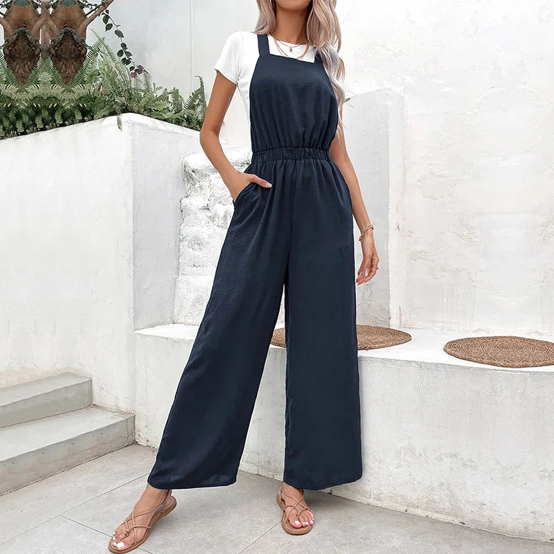 Caroline - Jumpsuit met wijde pijpen