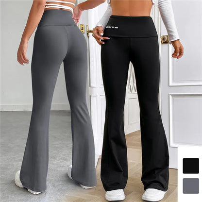 Carla - Zwarte bootcut legging