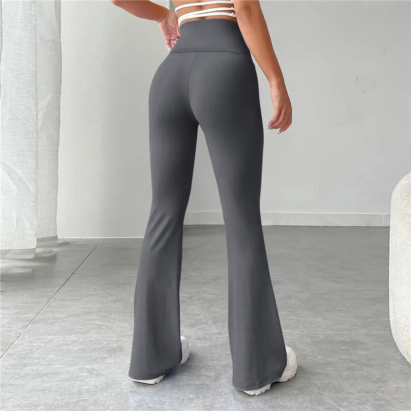 Carla - Zwarte bootcut legging