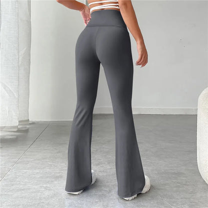 Carla - Zwarte bootcut legging