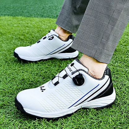 Witte high-performance golfschoen voor heren - precisie en comfort