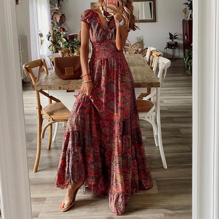 BlütenBliss® - Stop and Stare maxi-jurk met paisleyprint