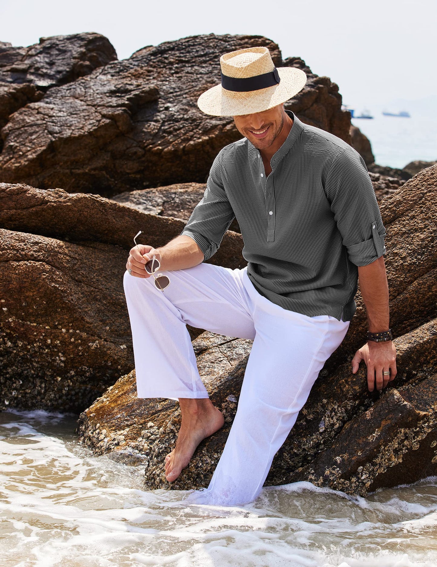 Elvin's Ultra Comfort Casual Shirt met Lange Mouw