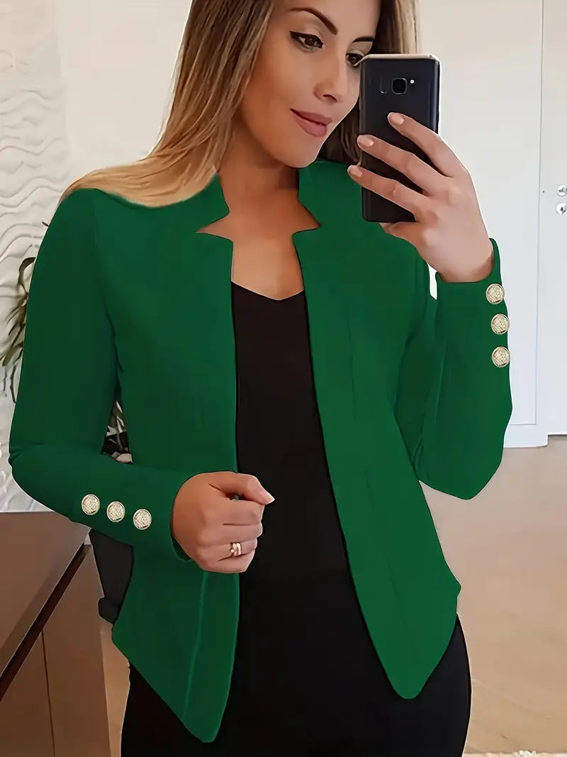 Emma - blazer met lange mouwen en open voorkant voor de lente