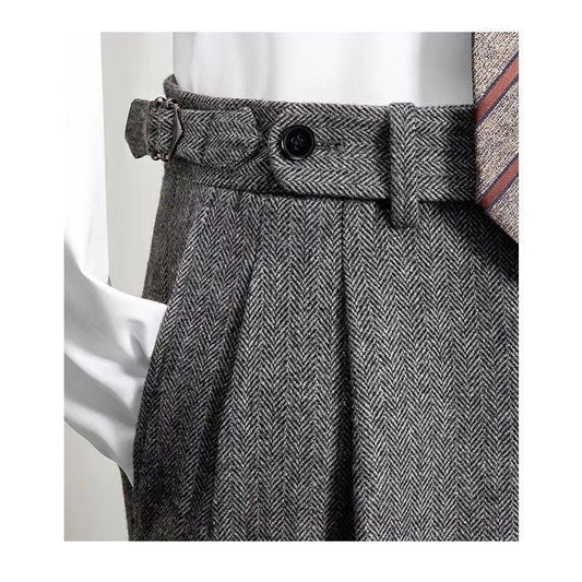 Bartosz - Vrijetijdsbroek voor heren in tweed