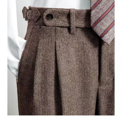 Bartosz - Vrijetijdsbroek voor heren in tweed