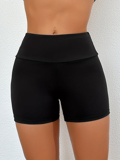 Zwarte zwemshort met hoge taille - Lisa