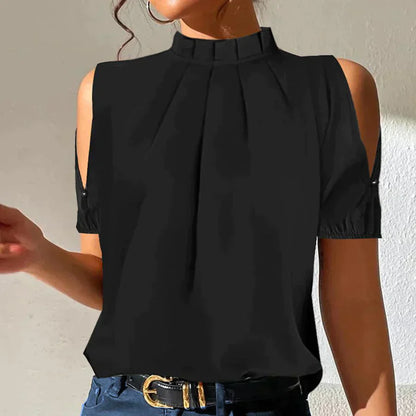 Elegante off-the-shoulder damestop - chic en comfortabel