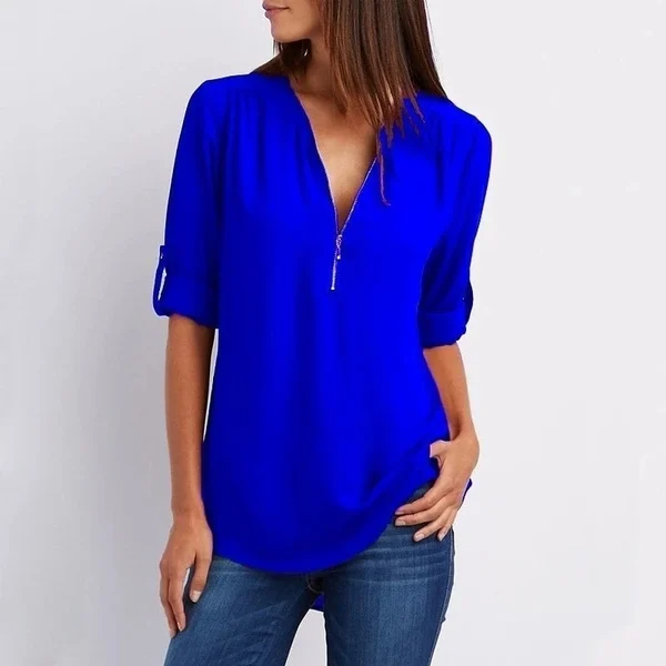 Elegante blouse met V-hals - veelzijdig en chic