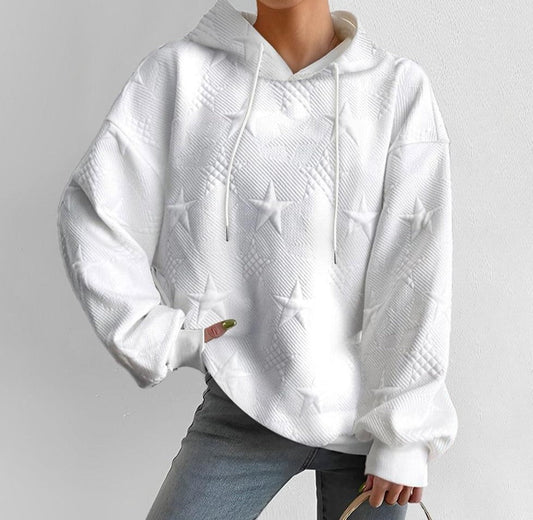 SpringStil® - Wit eenkleurig sweatshirt met lange mouwen