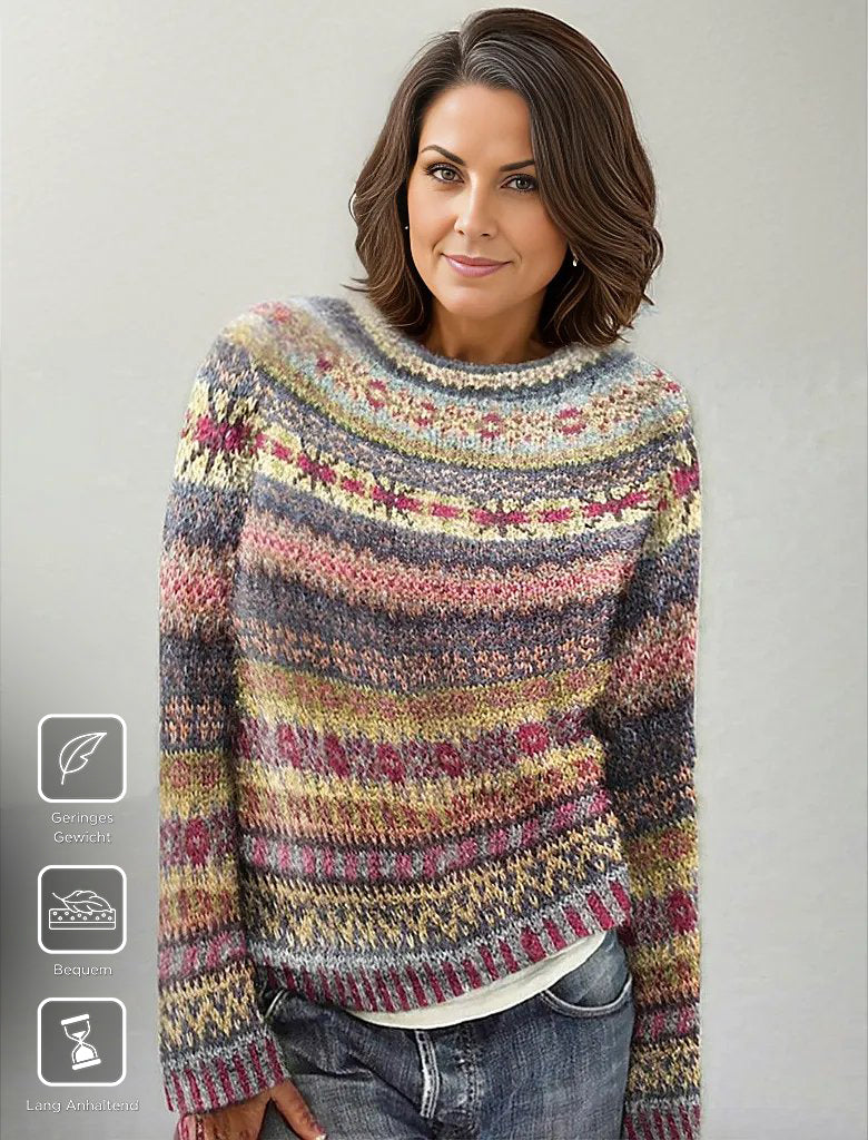 WinterTrend® - Elegante Multicolour Sweater met print