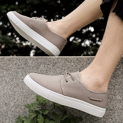 Casual schoenen van beige canvas - Paul