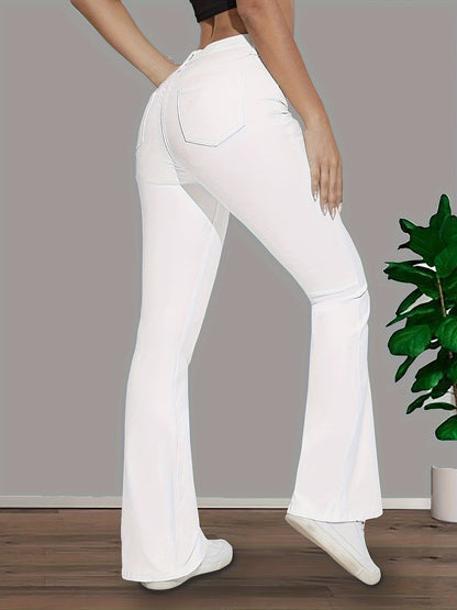 Witte uitlopende broek - Sophia