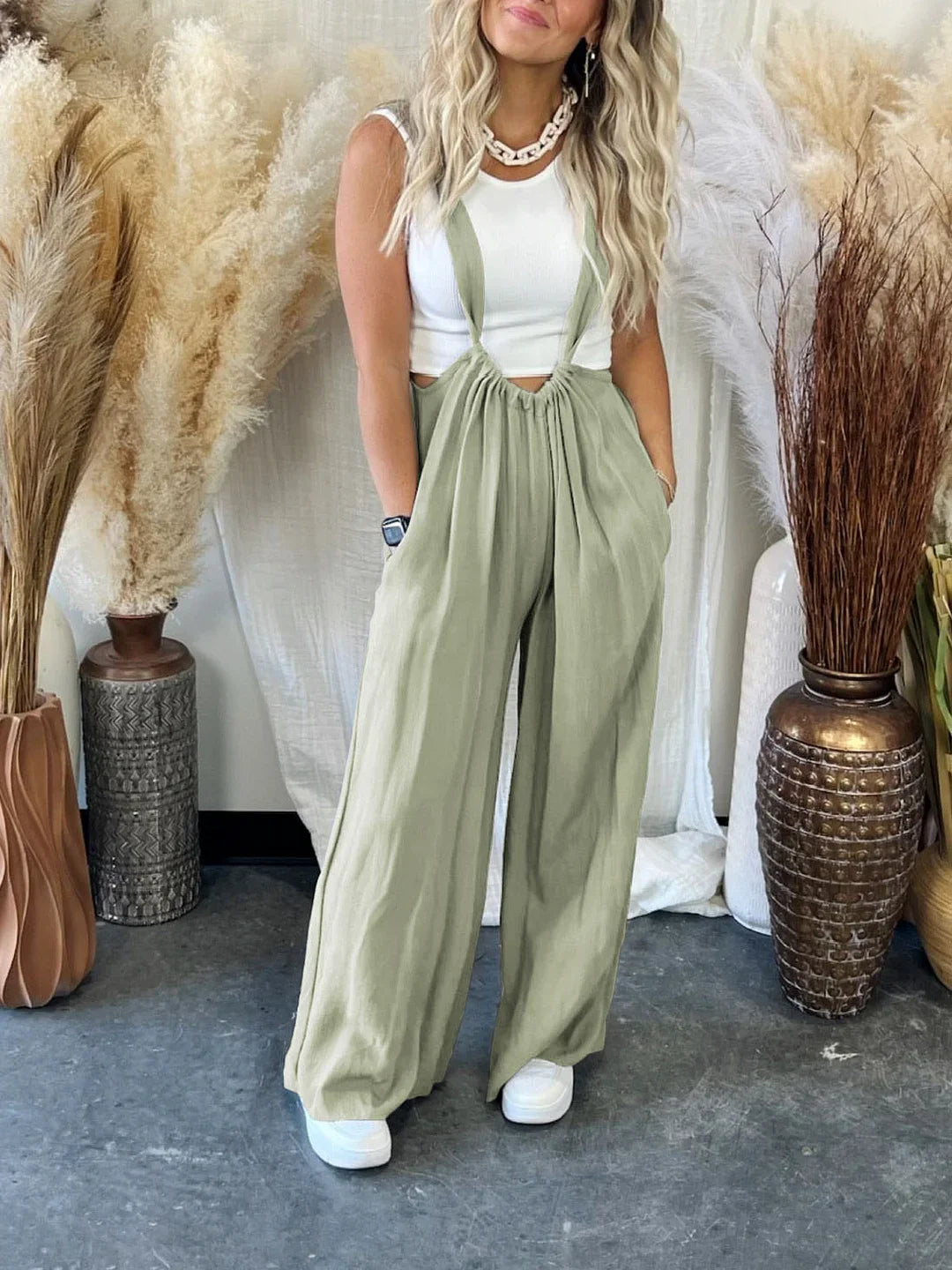 Zachte, losse, eenkleurige Dreams-jumpsuit