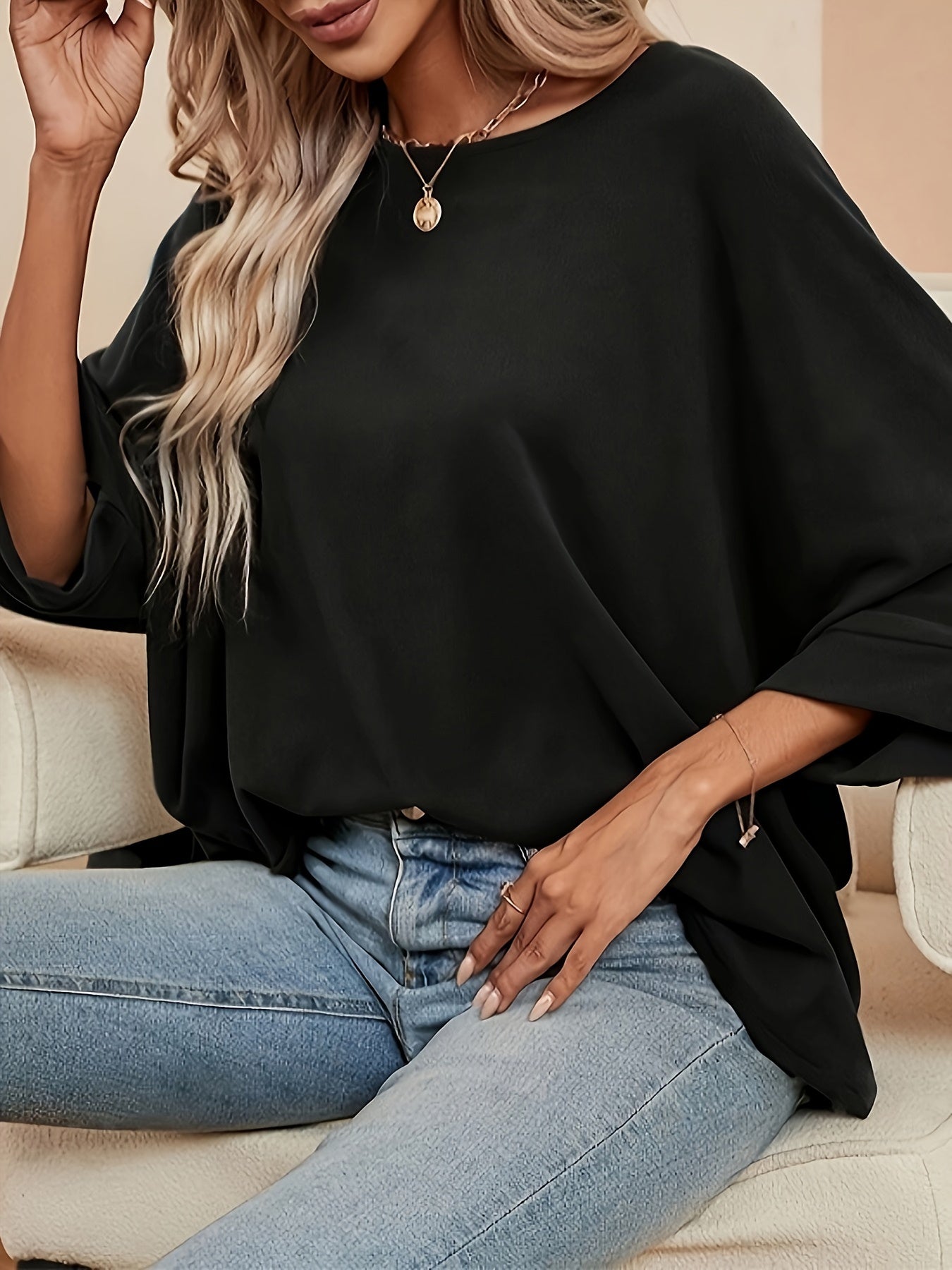 Witte oversized blouse - Laura