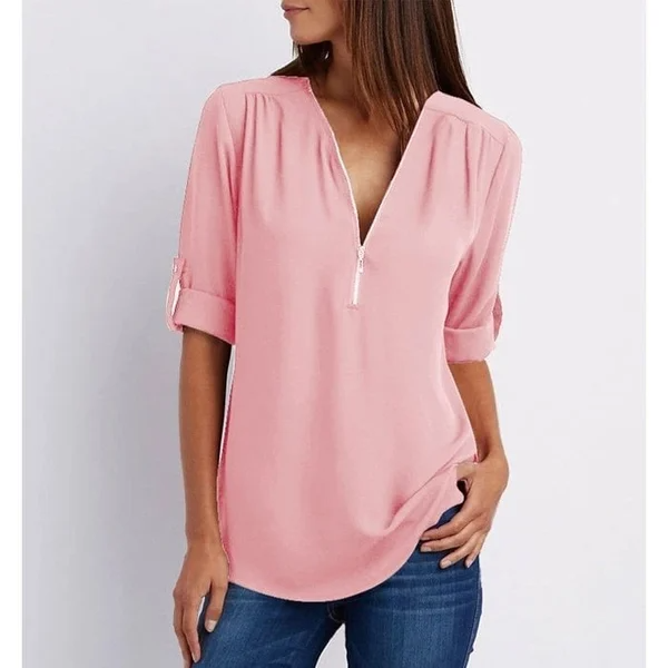 Elegante blouse met V-hals - veelzijdig en chic