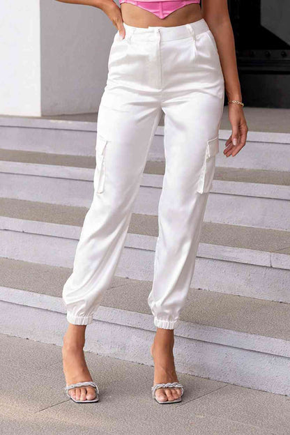 Vienne - Slim-fit broek met hoge taille