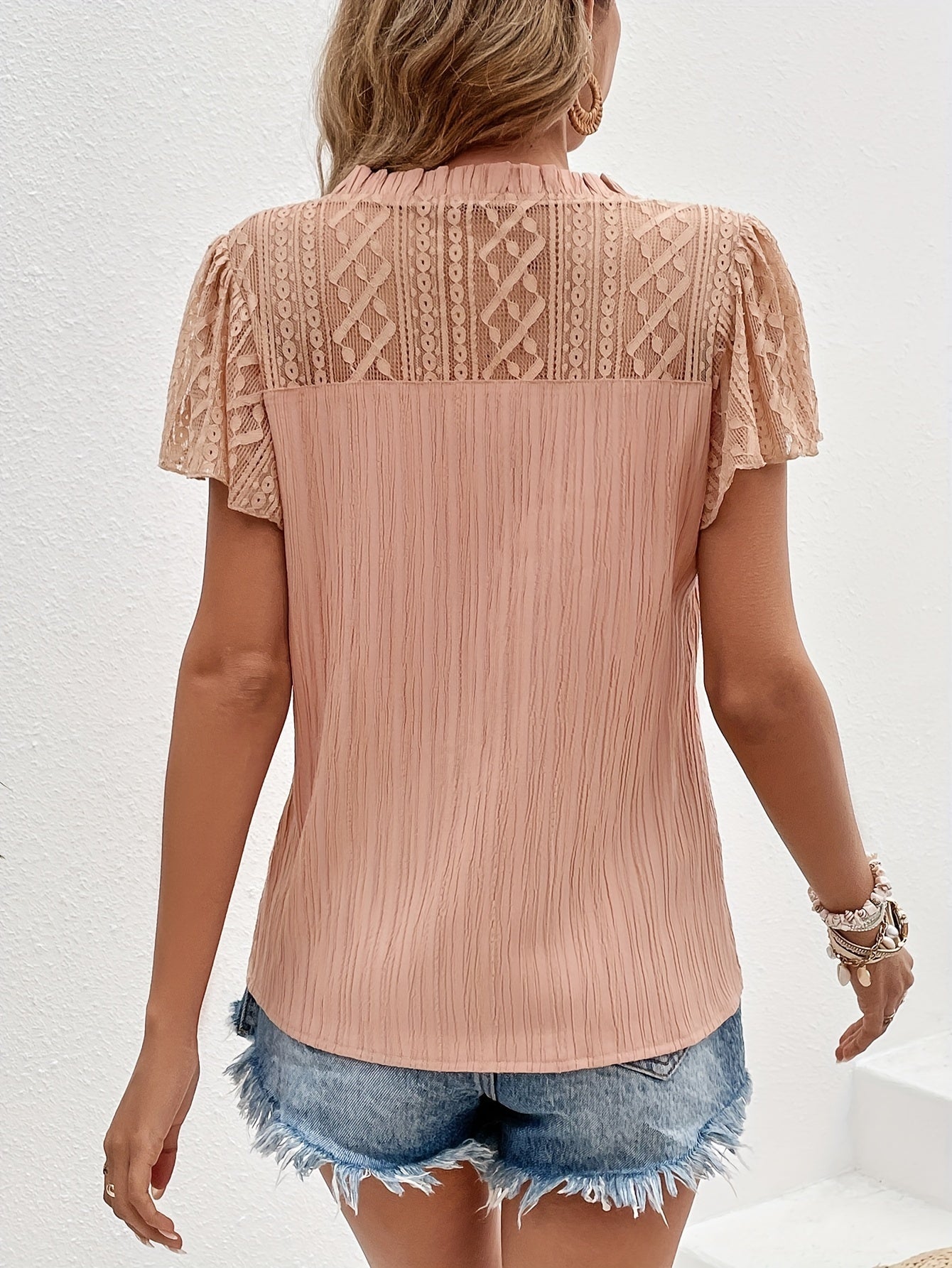 Roze kanten shirt - Sofia