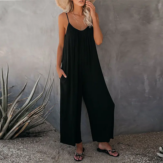 Amber - Rode zomer jumpsuit