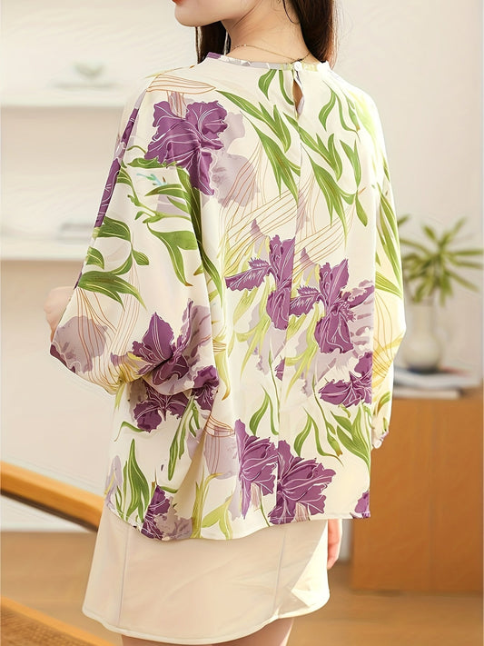 Pastel bloemenblouse Karina