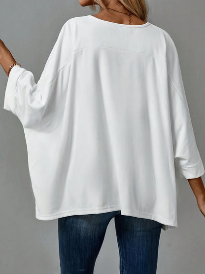 Witte oversized blouse - Laura