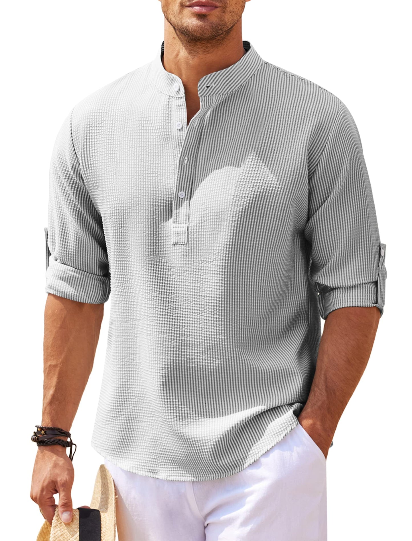 Elvin's Ultra Comfort Casual Shirt met Lange Mouw