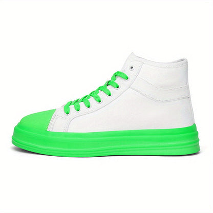 Stijlvolle hoge canvas sneakers met veters - Felix