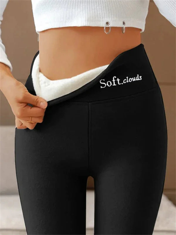 SoftCloud - Afslankende legging met fleecevoering