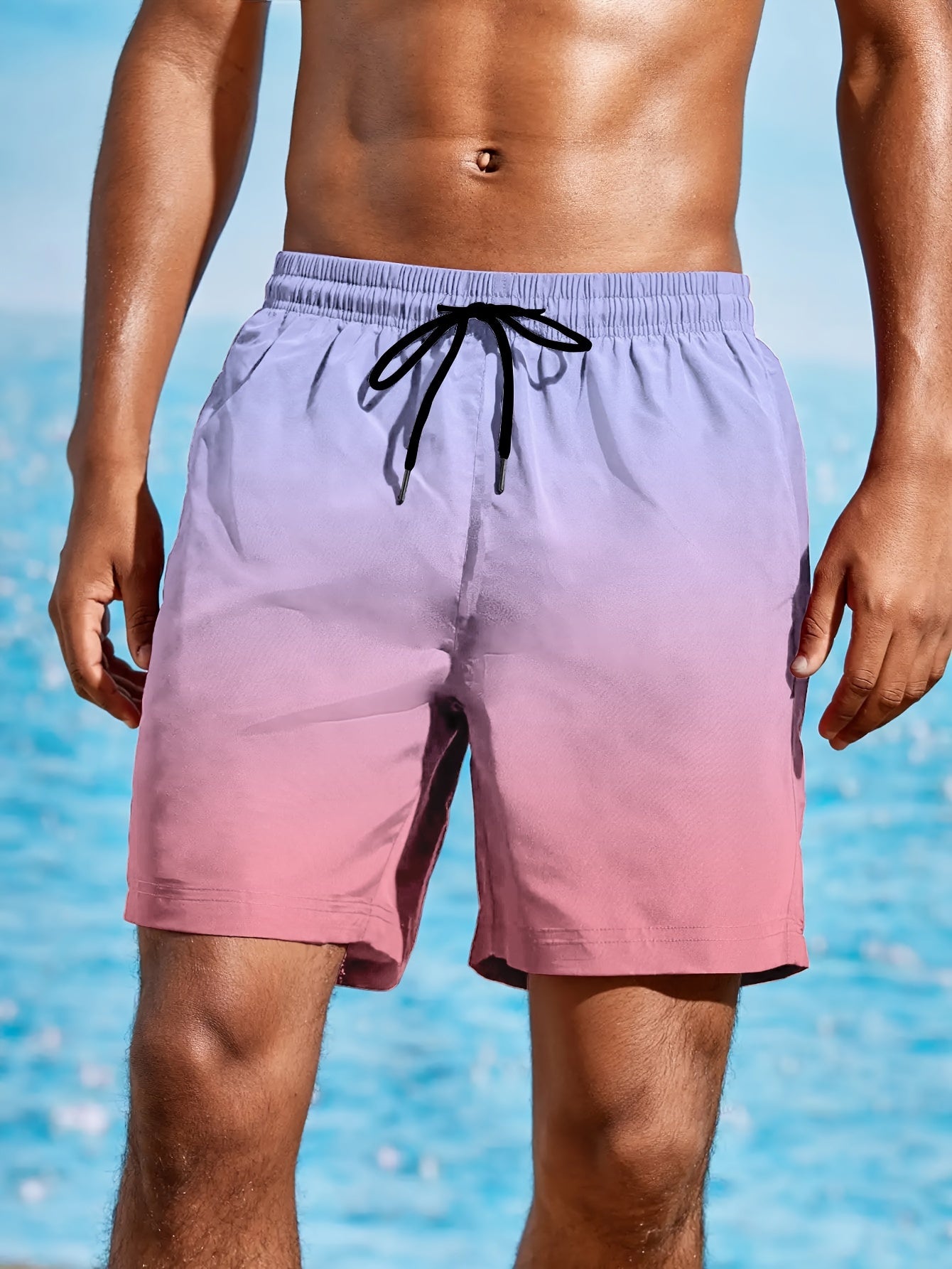 Strandshort met kleurverloop - Leon