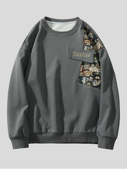 Terry - stijlvol sweatshirt met berenpatroon voor mannen