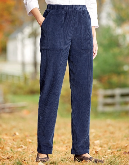 VENIA - Casual en stijlvolle corduroy broek