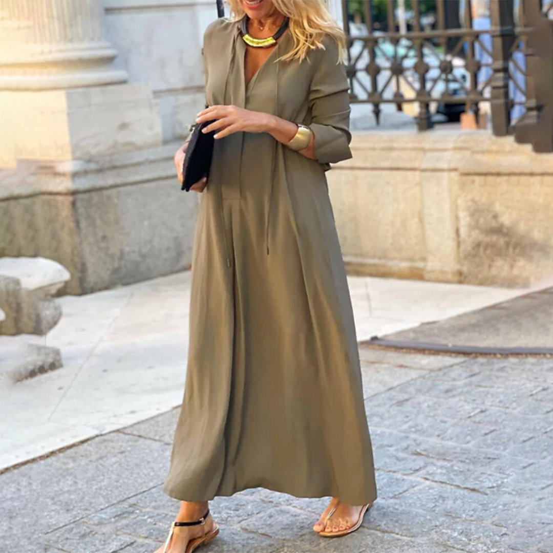 Elegante chique urban maxi jurk