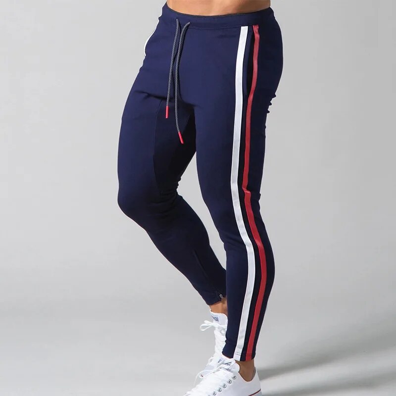 Sportieve joggingbroek met gestreept design