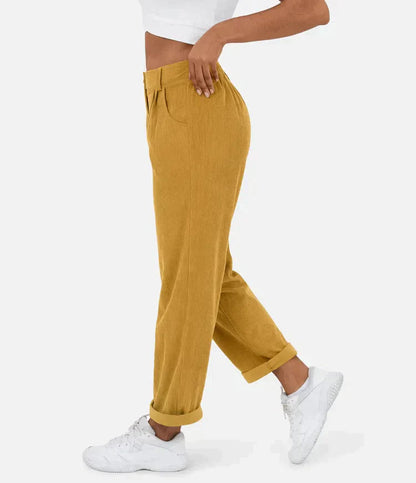 Alessia - corduroy broek in trendy kleuren