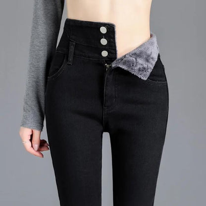 Cressida - CozyFit fleece skinny jeans