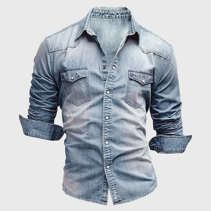 Davis - Tijdloos denim overhemd