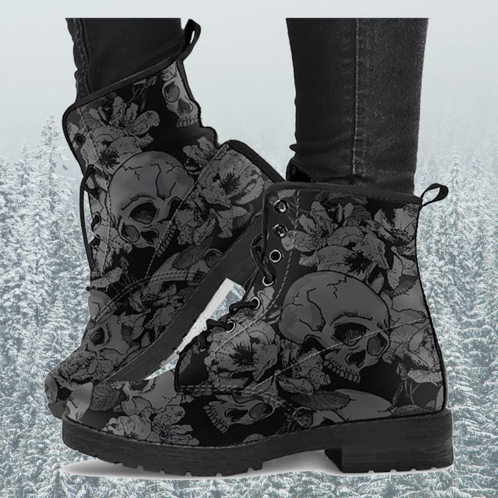 SKULL BOOTS - warme winterlaarzen