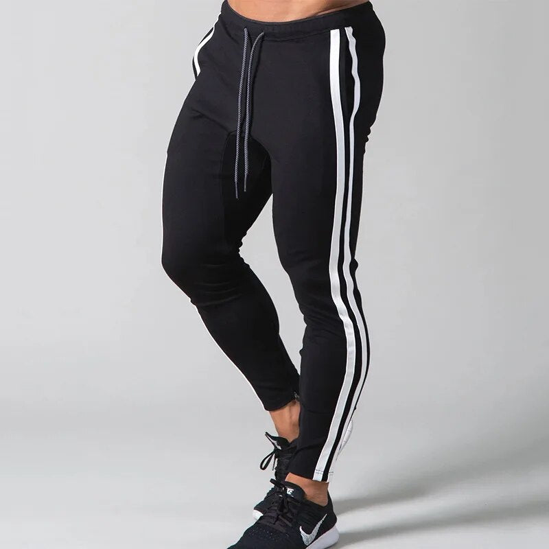 Sportieve joggingbroek met gestreept design