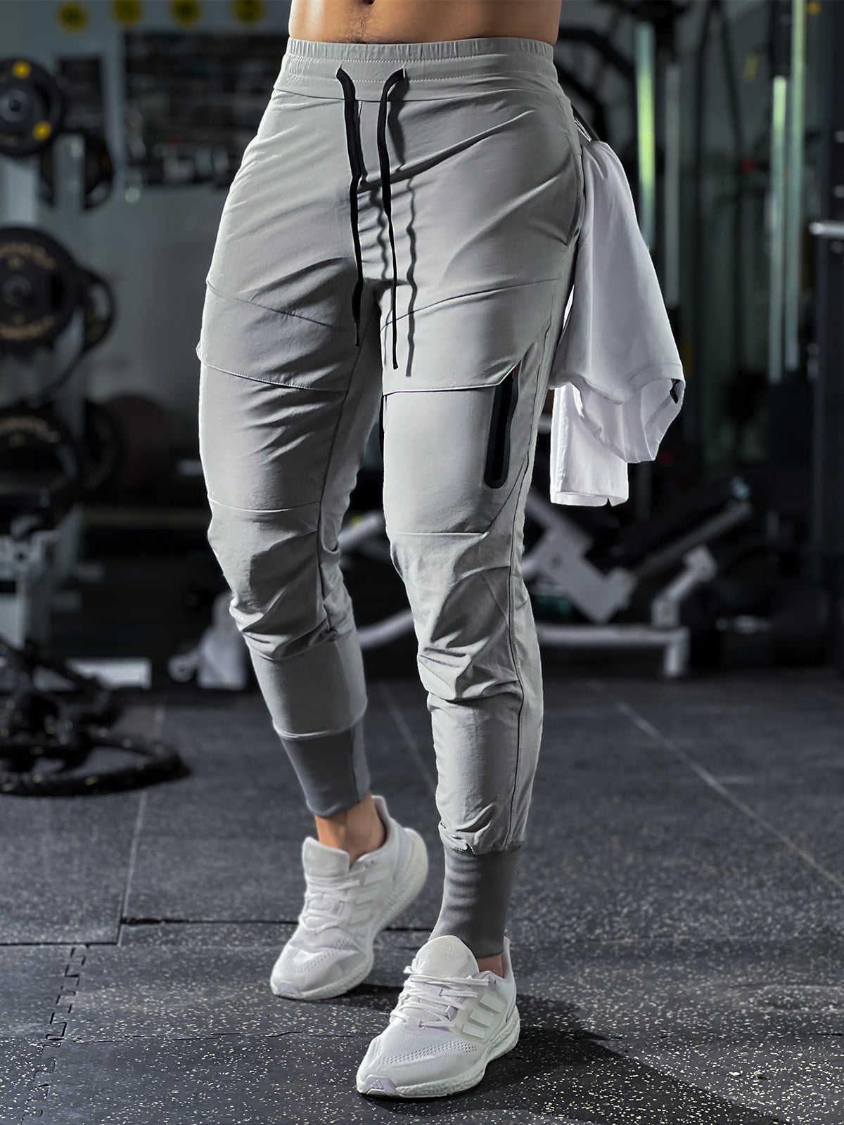 Dynamische joggingbroek met zakdetail