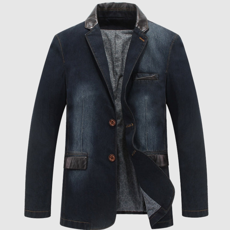 West - Klassieke denim blazer